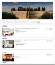 Responsive Booking Page Example