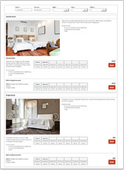 Responsive Booking Page Example