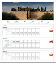 Responsive Booking Page Example