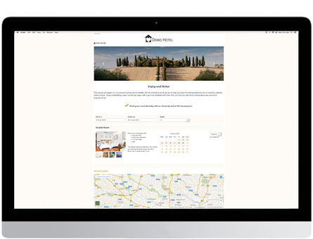 Responsive Booking Page Example